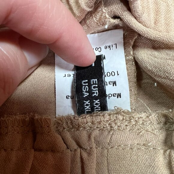 ZJCT wide leg woman's palazzo pants size 2x tan color - Picture 8 of 8